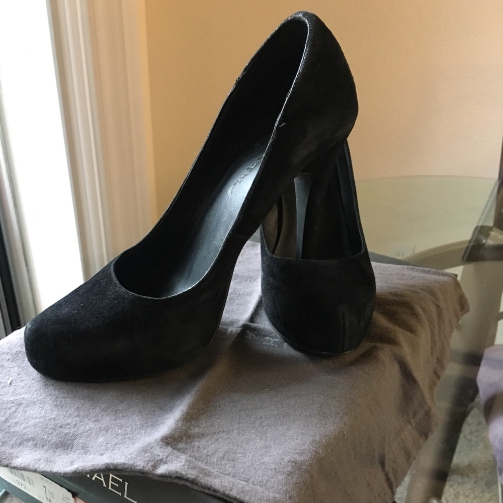 Michale Shannon Black Velvet Heels